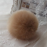 Key Chain Women Ladies Pompon Rabbit Fur Ball Keychain Mobile Phone Plug Backpack Bags Decorations Key Holder Trinket Feida-Low Cost Product-Low Cost Product