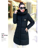 Winter Women's Fashion Down Warm Coats 2016 New Arrival Fashion Long sleeve Hooded Jackets Slim Style Casual Parka Coat 3XL-Low Cost Product-Low Cost Product