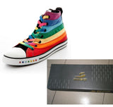 Dropshipping Hot Flats Spring Autumn Colorful High Canvas Shoes Female Shoes Casual Flat Woman Shoes Rainbow Lady Footwear C208-Low Cost Product-Low Cost Product