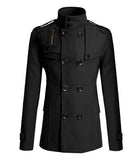 2015 Fashion Men's Winter Coat Turn-down Collar Wool Blends Warm Men's Thick Coat Double Breasted Winter Overcoat For Male-Low Cost Product-Low Cost Product