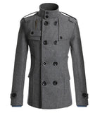 2015 Fashion Men's Winter Coat Turn-down Collar Wool Blends Warm Men's Thick Coat Double Breasted Winter Overcoat For Male-Low Cost Product-Low Cost Product