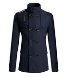 2015 Fashion Men's Winter Coat Turn-down Collar Wool Blends Warm Men's Thick Coat Double Breasted Winter Overcoat For Male-Low Cost Product-Low Cost Product