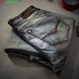 Famous Spring Summer Retro Nostalgia Straight Denim Jeans Men Plus Size 28-38 Casual Men Long Pants Trousers Brand Biker Jean-Low Cost Product-Low Cost Product