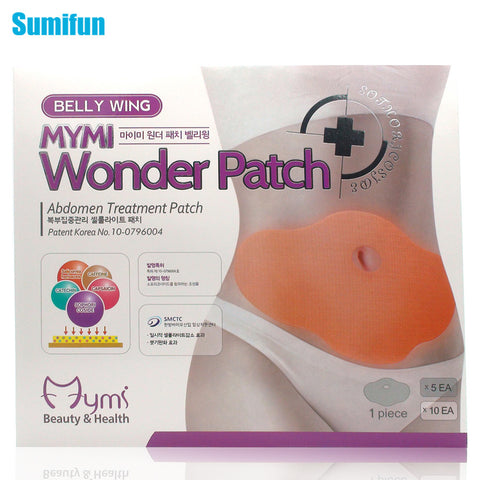 5Pcs MYMI Wonder Slimming Patch Belly Slim Patch Abdomen Weight Loss Fat burning Cream Navel Stick Efficacy Strong C067-Low Cost Product-Low Cost Product