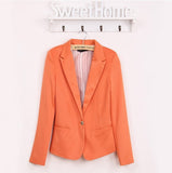 NEW blazer women suit blazer foldable brand jacket made of cotton & spandex with lining Vogue refresh blazers-Low Cost Product-Low Cost Product