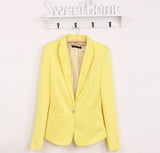 NEW blazer women suit blazer foldable brand jacket made of cotton & spandex with lining Vogue refresh blazers-Low Cost Product-Low Cost Product