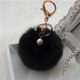 Feitong 2016 New Rabbit Fur Ball Keychain Bag Plush Car Key Ring Car Key Plush Pom Poms Ball Bag Car Ornaments Pendant Key Ring-Low Cost Product-Low Cost Product