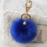 Feitong 2016 New Rabbit Fur Ball Keychain Bag Plush Car Key Ring Car Key Plush Pom Poms Ball Bag Car Ornaments Pendant Key Ring-Low Cost Product-Low Cost Product