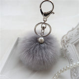 Feitong 2016 New Rabbit Fur Ball Keychain Bag Plush Car Key Ring Car Key Plush Pom Poms Ball Bag Car Ornaments Pendant Key Ring-Low Cost Product-Low Cost Product