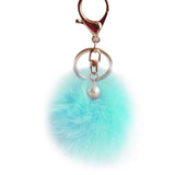 Feitong 2016 New Rabbit Fur Ball Keychain Bag Plush Car Key Ring Car Key Plush Pom Poms Ball Bag Car Ornaments Pendant Key Ring-Low Cost Product-Low Cost Product