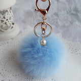 Feitong 2016 New Rabbit Fur Ball Keychain Bag Plush Car Key Ring Car Key Plush Pom Poms Ball Bag Car Ornaments Pendant Key Ring-Low Cost Product-Low Cost Product