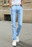 2016 New Fashion Men's Casual Stretch Skinny Jeans Trousers Tight Pants Solid Colors-Low Cost Product-Low Cost Product
