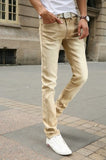 2016 New Fashion Men's Casual Stretch Skinny Jeans Trousers Tight Pants Solid Colors-Low Cost Product-Low Cost Product