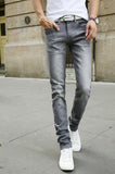 2016 New Fashion Men's Casual Stretch Skinny Jeans Trousers Tight Pants Solid Colors-Low Cost Product-Low Cost Product
