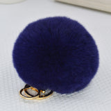 2016 new 10 color trinket Keychain pompons keychains fur Keychain fluffy key chains for cars keyrings trinkets pom pom keychain-Low Cost Product-Low Cost Product