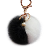 Big Sale !Faux Rabbit Fur Ball Keychain for Bag Plush Car Key Ring Car Key Pendant Amzing-Low Cost Product-Low Cost Product