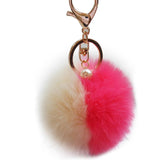 Big Sale !Faux Rabbit Fur Ball Keychain for Bag Plush Car Key Ring Car Key Pendant Amzing-Low Cost Product-Low Cost Product