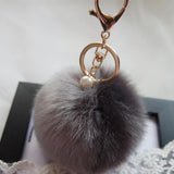 Big Sale !Faux Rabbit Fur Ball Keychain for Bag Plush Car Key Ring Car Key Pendant Amzing-Low Cost Product-Low Cost Product