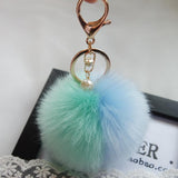 Big Sale !Faux Rabbit Fur Ball Keychain for Bag Plush Car Key Ring Car Key Pendant Amzing-Low Cost Product-Low Cost Product