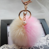Big Sale !Faux Rabbit Fur Ball Keychain for Bag Plush Car Key Ring Car Key Pendant Amzing-Low Cost Product-Low Cost Product