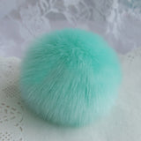 Key Chain Women Ladies Pompon Rabbit Fur Ball Keychain Mobile Phone Plug Backpack Bags Decorations Key Holder Trinket Feida-Low Cost Product-Low Cost Product