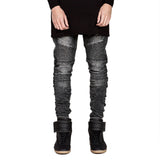 Famous Brand Men Straight Slim Fit Biker Jeans Pant Denim Trousers Jeans Men Biker Denim skinny Jeans Men Free Shipping-Low Cost Product-Low Cost Product