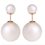 new fashion Cheap Price Fashion Double Sides Matt Candy Color Round Ball Stud Earrings For Lady free shipping crystal jewelry-Low Cost Product-Low Cost Product
