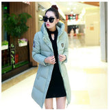 Winter Women's Fashion Down Warm Coats 2016 New Arrival Fashion Long sleeve Hooded Jackets Slim Style Casual Parka Coat 3XL-Low Cost Product-Low Cost Product
