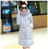 Winter Women's Fashion Down Warm Coats 2016 New Arrival Fashion Long sleeve Hooded Jackets Slim Style Casual Parka Coat 3XL-Low Cost Product-Low Cost Product