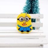 Cartoon Anime Minion Cute Owl Key Cover TO.US Bear Mickey Keychain Silicone Hello Kitty Holder porte clef Ring cat cap chain-Low Cost Product-Low Cost Product