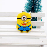 Cartoon Anime Minion Cute Owl Key Cover TO.US Bear Mickey Keychain Silicone Hello Kitty Holder porte clef Ring cat cap chain-Low Cost Product-Low Cost Product