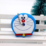 Cartoon Anime Minion Cute Owl Key Cover TO.US Bear Mickey Keychain Silicone Hello Kitty Holder porte clef Ring cat cap chain-Low Cost Product-Low Cost Product