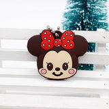 Cartoon Anime Minion Cute Owl Key Cover TO.US Bear Mickey Keychain Silicone Hello Kitty Holder porte clef Ring cat cap chain-Low Cost Product-Low Cost Product