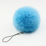 fur pom keychain Real Rabbit Fur Ball Key chains fur keyring porte clef llaveros Key Chain For Bag Charm navidad regalos-Low Cost Product-Low Cost Product