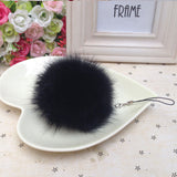 fur pom keychain Real Rabbit Fur Ball Key chains fur keyring porte clef llaveros Key Chain For Bag Charm navidad regalos-Low Cost Product-Low Cost Product