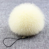 fur pom keychain Real Rabbit Fur Ball Key chains fur keyring porte clef llaveros Key Chain For Bag Charm navidad regalos-Low Cost Product-Low Cost Product