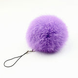 fur pom keychain Real Rabbit Fur Ball Key chains fur keyring porte clef llaveros Key Chain For Bag Charm navidad regalos-Low Cost Product-Low Cost Product