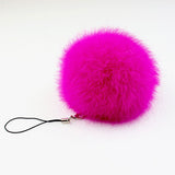 fur pom keychain Real Rabbit Fur Ball Key chains fur keyring porte clef llaveros Key Chain For Bag Charm navidad regalos-Low Cost Product-Low Cost Product