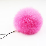fur pom keychain Real Rabbit Fur Ball Key chains fur keyring porte clef llaveros Key Chain For Bag Charm navidad regalos-Low Cost Product-Low Cost Product