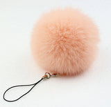 fur pom keychain Real Rabbit Fur Ball Key chains fur keyring porte clef llaveros Key Chain For Bag Charm navidad regalos-Low Cost Product-Low Cost Product
