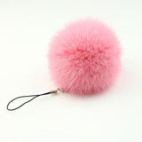 fur pom keychain Real Rabbit Fur Ball Key chains fur keyring porte clef llaveros Key Chain For Bag Charm navidad regalos-Low Cost Product-Low Cost Product