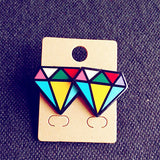 Many New Designs Animal Rabbit Monkey Fruit Month Small Acrylic Stud Earrings For Women Night Club Punk Jewelry Accessories-Low Cost Product-Low Cost Product