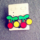 Many New Designs Animal Rabbit Monkey Fruit Month Small Acrylic Stud Earrings For Women Night Club Punk Jewelry Accessories-Low Cost Product-Low Cost Product