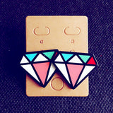 Many New Designs Animal Rabbit Monkey Fruit Month Small Acrylic Stud Earrings For Women Night Club Punk Jewelry Accessories-Low Cost Product-Low Cost Product