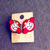 Many New Designs Animal Rabbit Monkey Fruit Month Small Acrylic Stud Earrings For Women Night Club Punk Jewelry Accessories-Low Cost Product-Low Cost Product
