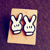 Many New Designs Animal Rabbit Monkey Fruit Month Small Acrylic Stud Earrings For Women Night Club Punk Jewelry Accessories-Low Cost Product-Low Cost Product