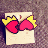 Many New Designs Animal Rabbit Monkey Fruit Month Small Acrylic Stud Earrings For Women Night Club Punk Jewelry Accessories-Low Cost Product-Low Cost Product