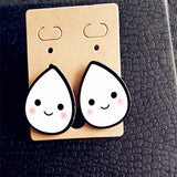 Many New Designs Animal Rabbit Monkey Fruit Month Small Acrylic Stud Earrings For Women Night Club Punk Jewelry Accessories-Low Cost Product-Low Cost Product