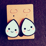 Many New Designs Animal Rabbit Monkey Fruit Month Small Acrylic Stud Earrings For Women Night Club Punk Jewelry Accessories-Low Cost Product-Low Cost Product