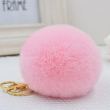 2016 New 16 Color Trinket Keychain Pompons Keychains Fur Keychain Fluffy Key Chains for Cars Keyrings trinkets pom pom keychain-Low Cost Product-Low Cost Product